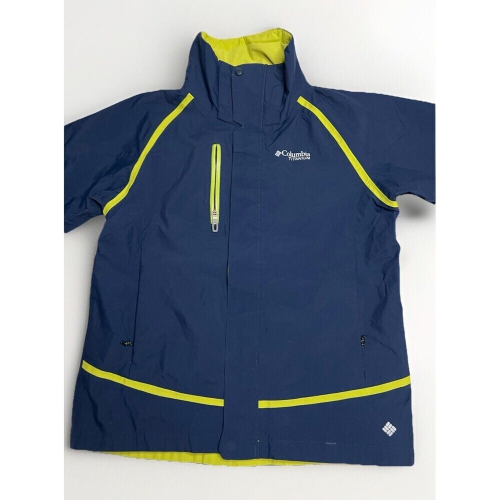 Columbia Omnitech Youth Size XL 14/16 Navy Blue Insulated Ski Snow Winter Jacket